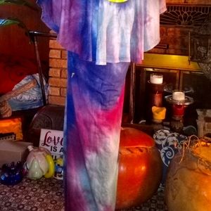 Cute tie-dye mini dress